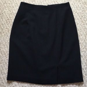 Ann Taylor Navy Blue Pin Stripe Skirt